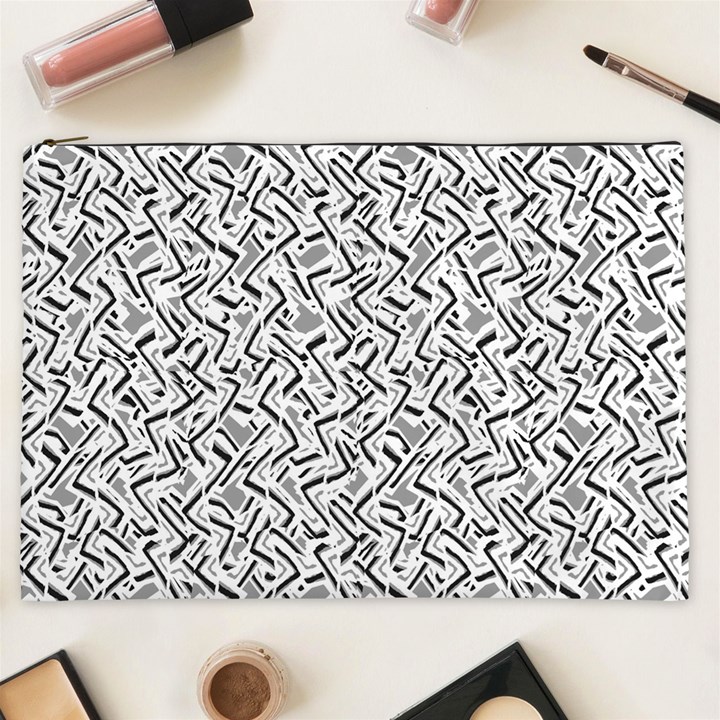 Wavy Intricate Seamless Pattern Design Cosmetic Bag (XXL) 