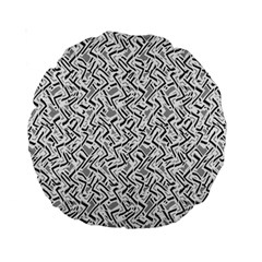 Wavy Intricate Seamless Pattern Design Standard 15  Premium Round Cushions by dflcprints