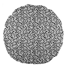 Wavy Intricate Seamless Pattern Design Large 18  Premium Round Cushions by dflcprints