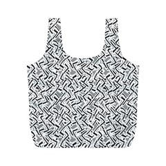 Wavy Intricate Seamless Pattern Design Full Print Recycle Bags (m)  by dflcprints