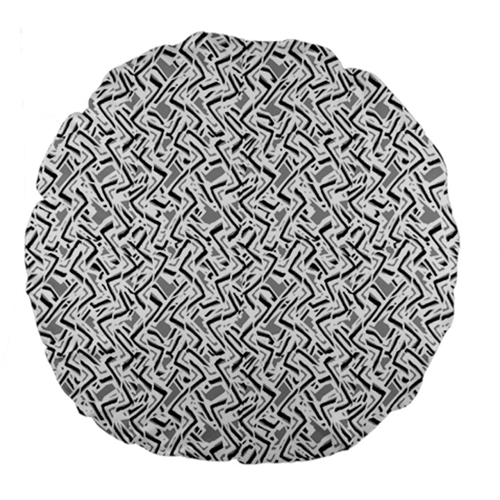 Wavy Intricate Seamless Pattern Design Large 18  Premium Flano Round Cushions