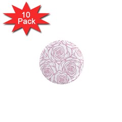 Pink Peonies 1  Mini Magnet (10 Pack)  by NouveauDesign