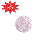 pink peonies 1  Mini Magnet (10 pack)  Front