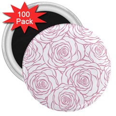 Pink Peonies 3  Magnets (100 Pack) by NouveauDesign