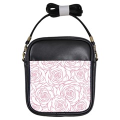 Pink Peonies Girls Sling Bags by NouveauDesign