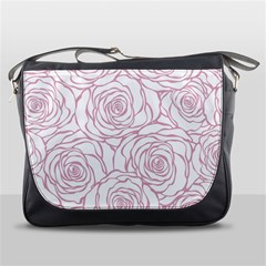 Pink Peonies Messenger Bags by NouveauDesign