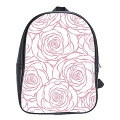 Pink Peonies School Bag (xl) by NouveauDesign