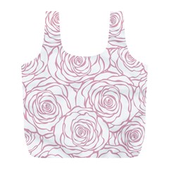 Pink Peonies Full Print Recycle Bags (l)  by NouveauDesign