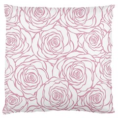 Pink Peonies Standard Flano Cushion Case (two Sides) by NouveauDesign