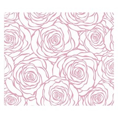 Pink Peonies Double Sided Flano Blanket (small)  by NouveauDesign