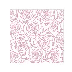 Pink Peonies Small Satin Scarf (square) by NouveauDesign