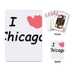 I Heart Chicago  Playing Card by SeeChicago