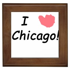 I Heart Chicago  Framed Tiles