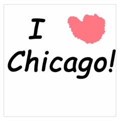 I Heart Chicago  Large Satin Scarf (square) by SeeChicago