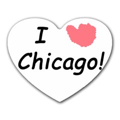 I Heart Chicago  Heart Mousepads