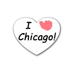 I Heart Chicago  Heart Coaster (4 Pack)  by SeeChicago