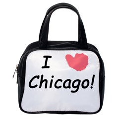 I Heart Chicago  Classic Handbags (one Side)