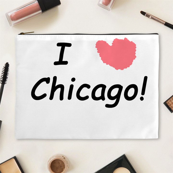 I Heart Chicago  Cosmetic Bag (XL)