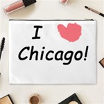 I Heart Chicago  Cosmetic Bag (XL) Back