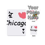 I Heart Chicago  Playing Cards 54 (Mini)  Front - SpadeA