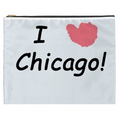 I Heart Chicago  Cosmetic Bag (xxxl)  by SeeChicago