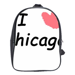 I Heart Chicago  School Bag (xl)