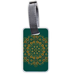 Snow Flower In A Calm Place Of Eternity And Peace Luggage Tags (One Side) 