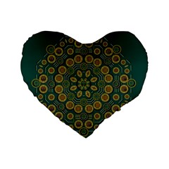 Snow Flower In A Calm Place Of Eternity And Peace Standard 16  Premium Heart Shape Cushions