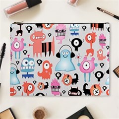 Funky Monsters Pattern Cosmetic Bag (xl) by Bigfootshirtshop