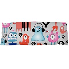 Funky Monsters Pattern Body Pillow Case (dakimakura) by Bigfootshirtshop