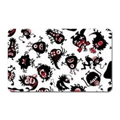 Goofy Monsters Pattern  Magnet (rectangular) by Bigfootshirtshop