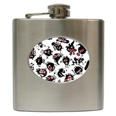 Goofy Monsters Pattern  Hip Flask (6 Oz) by Bigfootshirtshop