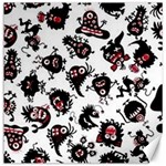 Goofy Monsters Pattern  Canvas 16  x 16   15.2 x15.41  Canvas - 1