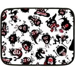 Goofy Monsters Pattern  Double Sided Fleece Blanket (mini) 