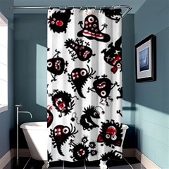 Goofy Monsters Pattern  Shower Curtain 36  X 72  (stall)  by Bigfootshirtshop