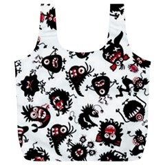 Goofy Monsters Pattern  Full Print Recycle Bags (l)  by Bigfootshirtshop