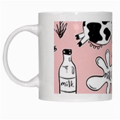 Fresh Milk Cow Pattern White Mugs by Bigfootshirtshop