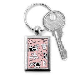 Fresh Milk Cow Pattern Key Chains (rectangle)  by Bigfootshirtshop