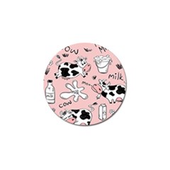 Fresh Milk Cow Pattern Golf Ball Marker by Bigfootshirtshop