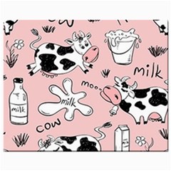 Fresh Milk Cow Pattern Mini Button Earrings by Bigfootshirtshop