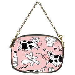 Fresh Milk Cow Pattern Chain Purses (one Side)  by Bigfootshirtshop