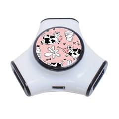 Fresh Milk Cow Pattern 3-port Usb Hub by Bigfootshirtshop