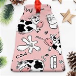 Fresh Milk Cow Pattern Bell Ornament (Two Sides) Front