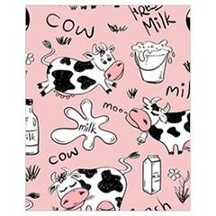 Fresh Milk Cow Pattern Drawstring Bag (small) by Bigfootshirtshop