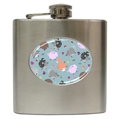 Little Round Animal Friends Hip Flask (6 Oz) by Bigfootshirtshop