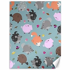 Little Round Animal Friends Canvas 36  X 48   by Bigfootshirtshop