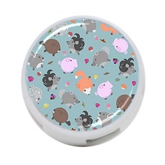 Little Round Animal Friends 4-port Usb Hub (two Sides)  by Bigfootshirtshop