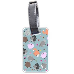 Little Round Animal Friends Luggage Tags (one Side)  by Bigfootshirtshop