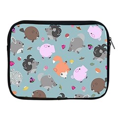 Little Round Animal Friends Apple Ipad 2/3/4 Zipper Cases by Bigfootshirtshop