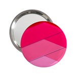 Geometric Shapes Magenta Pink Rose 2.25  Handbag Mirrors Front